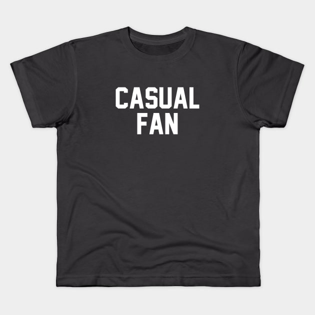 Casual Fan White Kids T-Shirt by dopelope